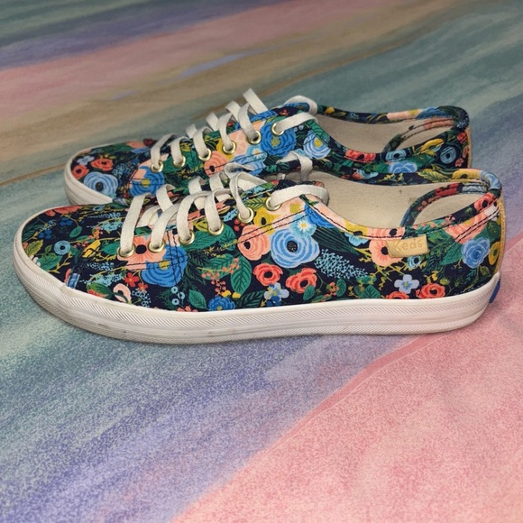Women's Keds x Rifle Paper Co. Kickback Sneaker size 7 - Picture 4 of 8
